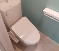 温水シャワー付きトイレです