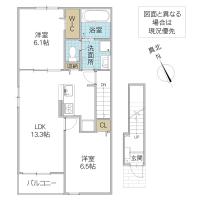 シャルールメゾン B(水戸市)