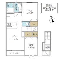 レーガベーネ元吉田 A(水戸市)