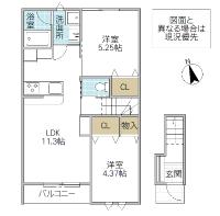レーガベーネ元吉田 B(水戸市)