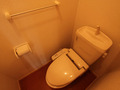 温水シャワー付きトイレです